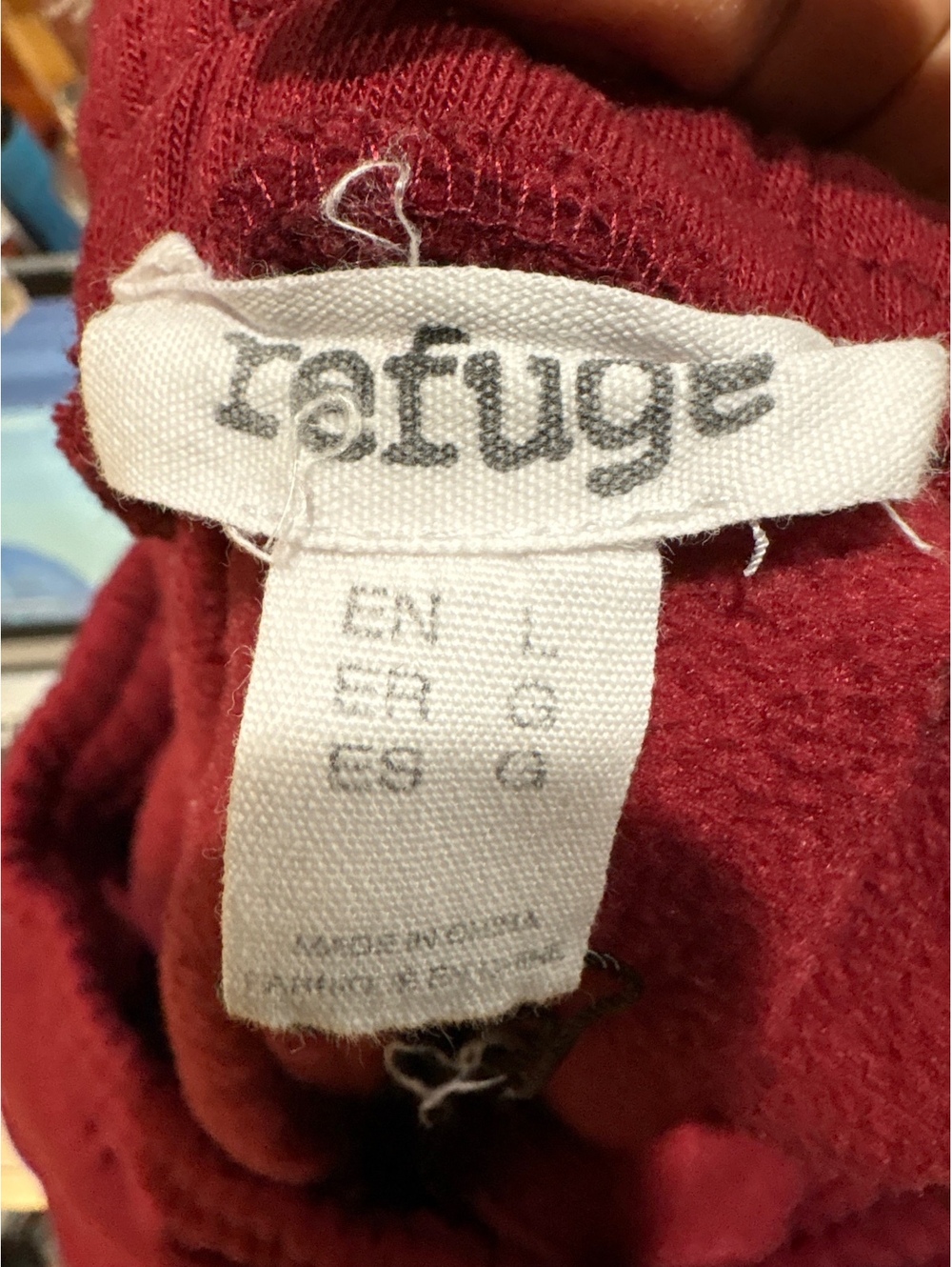 Refuge burgundy New York jogger sweatpants - Picture 2 of 4